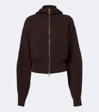 Sportmax Ribbed-knit wool and cashmere cardigan