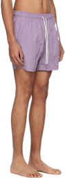 BOSS Purple Large Print Swim Shorts