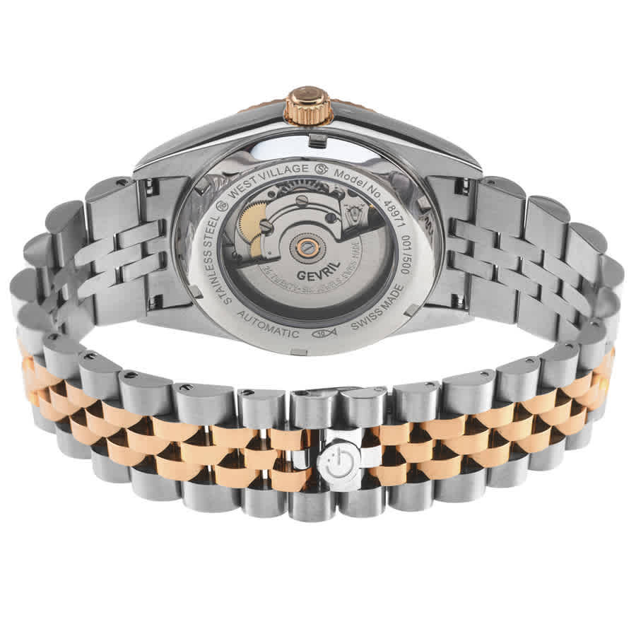 Gevril West Village Automatic Green Dial Mens Watch 48971B
