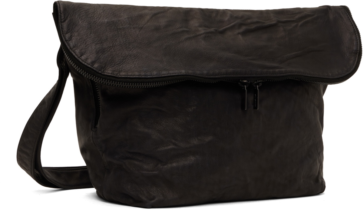 YOHJI YAMAMOTO Black Flap Shoulder Bag