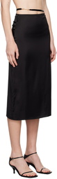 JACQUEMUS Black La Casa 'La jupe Notte' Midi Skirt