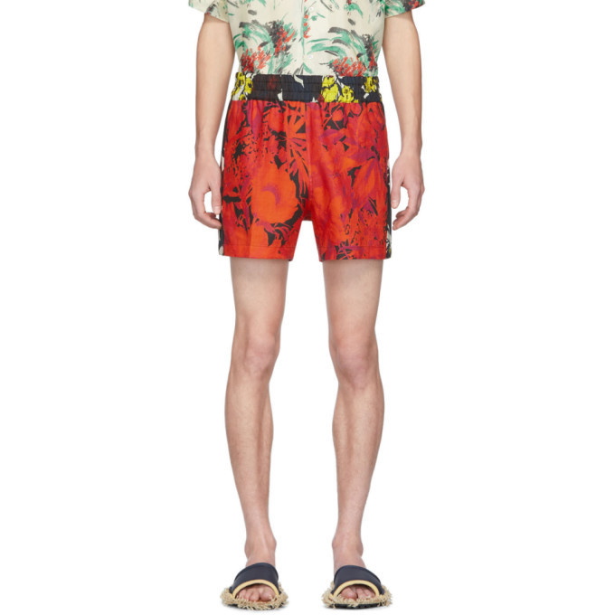 Photo: Dries Van Noten Multicolor Linen Perons Shorts