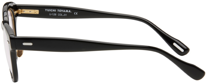 YUICHI TOYAMA. SSENSE Exclusive Black Ind Sunglasses