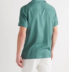 FRESCOBOL CARIOCA - Camp-Collar TENCEL Shirt - Green