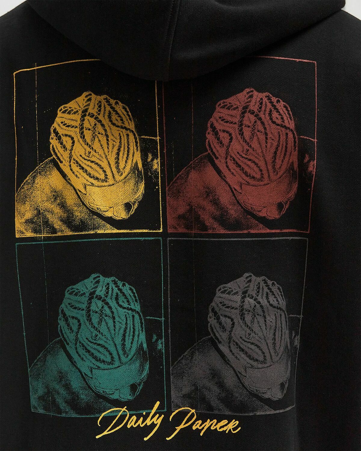 Daily Paper Frame hoodie Black Mens Hoody
