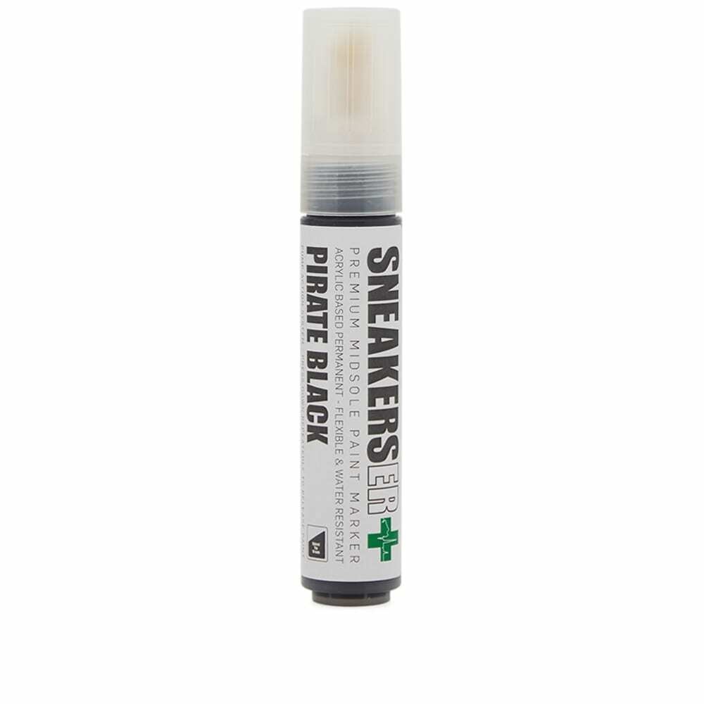 Photo: Sneakers ER Midsole Paint Pen - 10mm Chisel Tip in Pirate Black