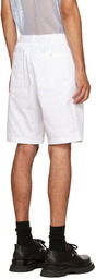 AMI Alexandre Mattiussi White Cotton Shorts