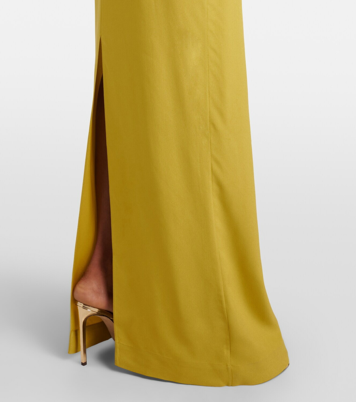Taller Marmo Bacall draped satin gown