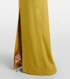 Taller Marmo Bacall draped satin gown