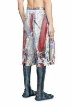 Diesel Floral shorts with cracked over-print - Shorts - Unisex - Multicolor