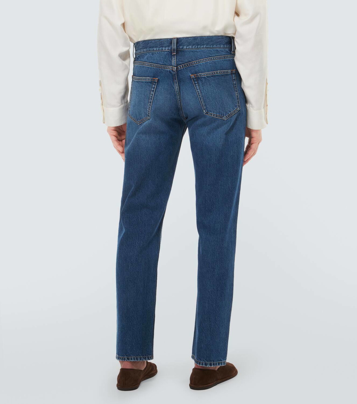 The Row Burt デニムジーンズ The Row Burt Jean in Denim | REVERSIBLE