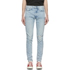 rag and bone Blue Fit 1 Hole Jeans