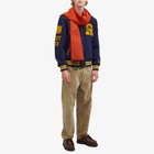 Polo Ralph Lauren Men's Reversible Varsity Jacket in Ink/Basic Gold