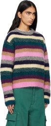 ERL Multicolor Striped Alpaca Crewneck Sweater