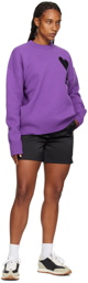 AMI Paris Purple Ami De Cœur Sweater