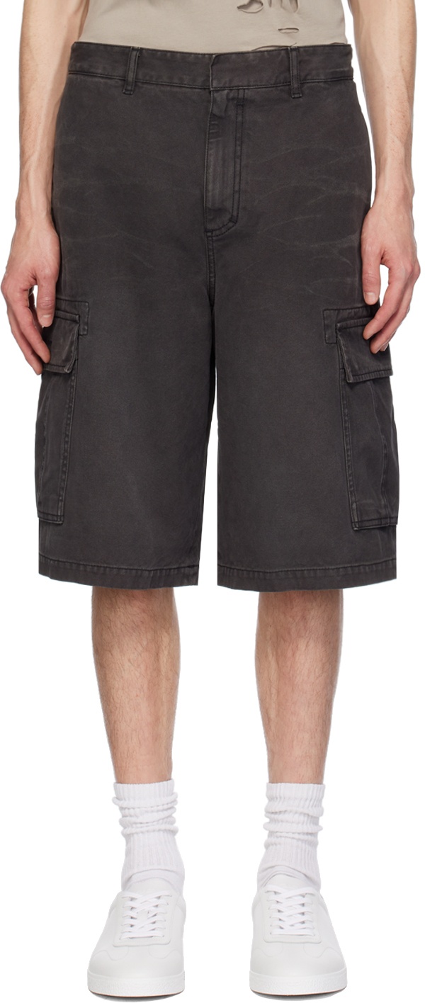 Photo: Givenchy Black Embroidered Shorts