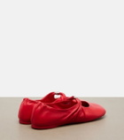 Loewe Pebble Soft leather Mary Jane flats