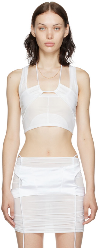 Photo: ORIENS SSENSE Exclusive White Illusion Tank Top