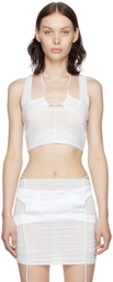 ORIENS SSENSE Exclusive White Illusion Tank Top