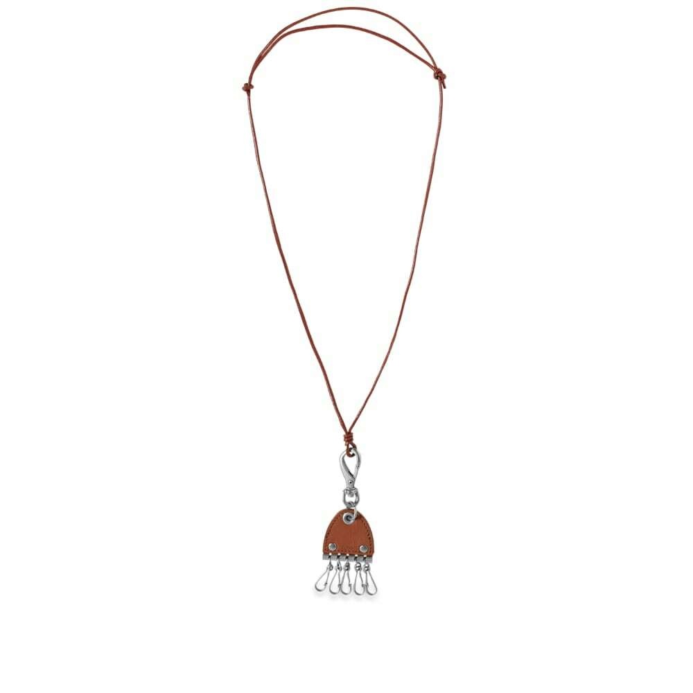 Photo: hobo 5 Hook Leather Cord Key Ring in Brown