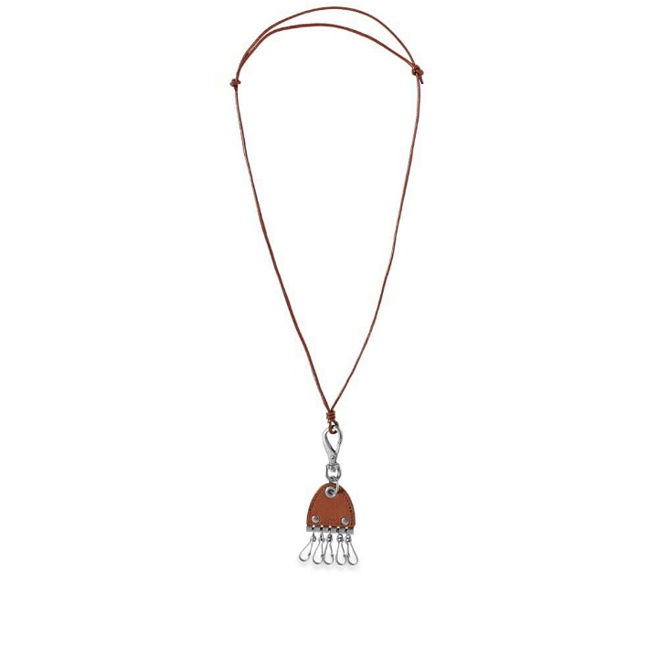 Photo: hobo 5 Hook Leather Cord Key Ring in Brown