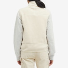 Sporty & Rich Women's Zipped Sherpa Vest in Cream