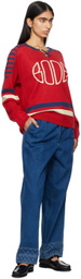 Bode Blue Embroidered Murray Jeans