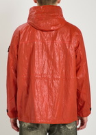 Stone Island Slick Hooded Nylon-tela Jacket Orange