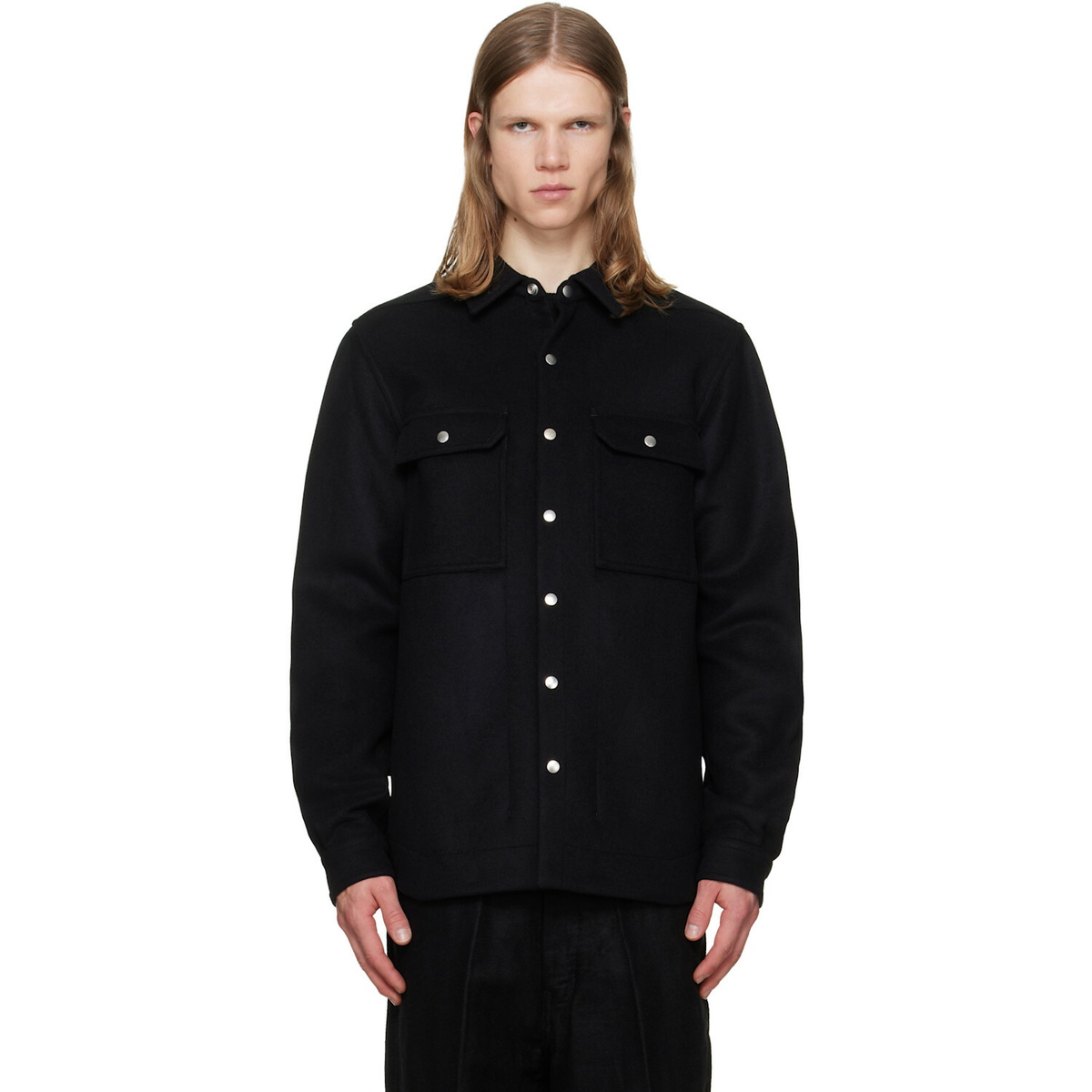 Rick Owens Black Tower Overshirt