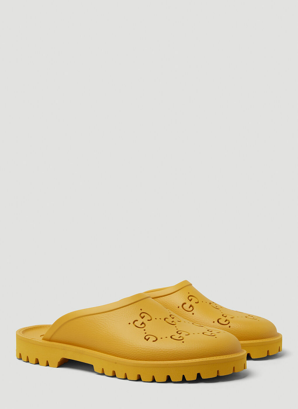 Gucci rubber slides online yellow