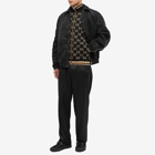 Gucci Men's All Over GG Velour Track Jacket in Black