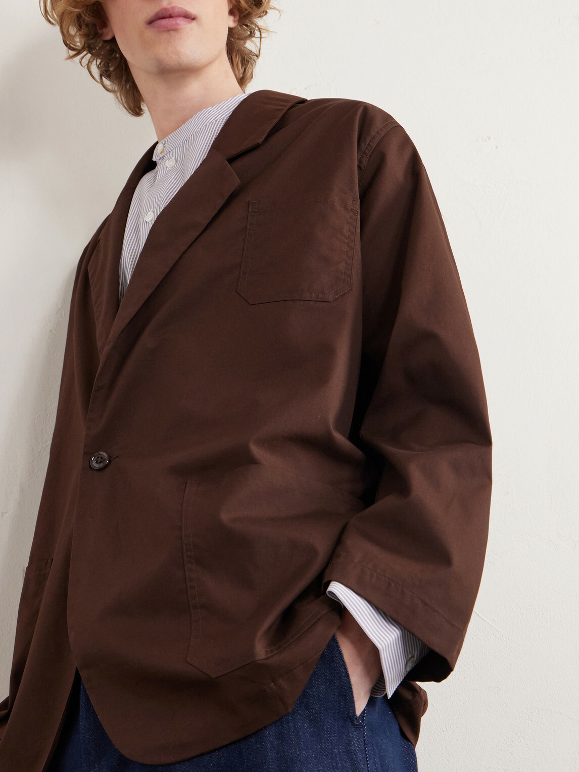 Monitaly - Cotton Suit Jacket - Brown