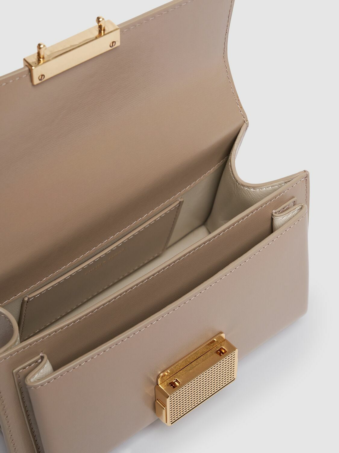 GOLDEN GOOSE Small Venezia Leather Top Handle Bag Golden