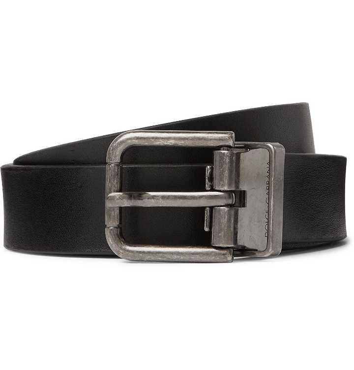 Photo: Dolce & Gabbana - 3cm Leather Belt - Black