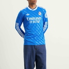 Adidas Men's Real Madrid 25/26 3rd Jersey Long Sleeve Top in Bluebird
