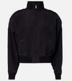 Gucci Silk poplin bomber jacket