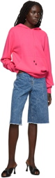 Dries Van Noten Pink Cashmere Hoodie