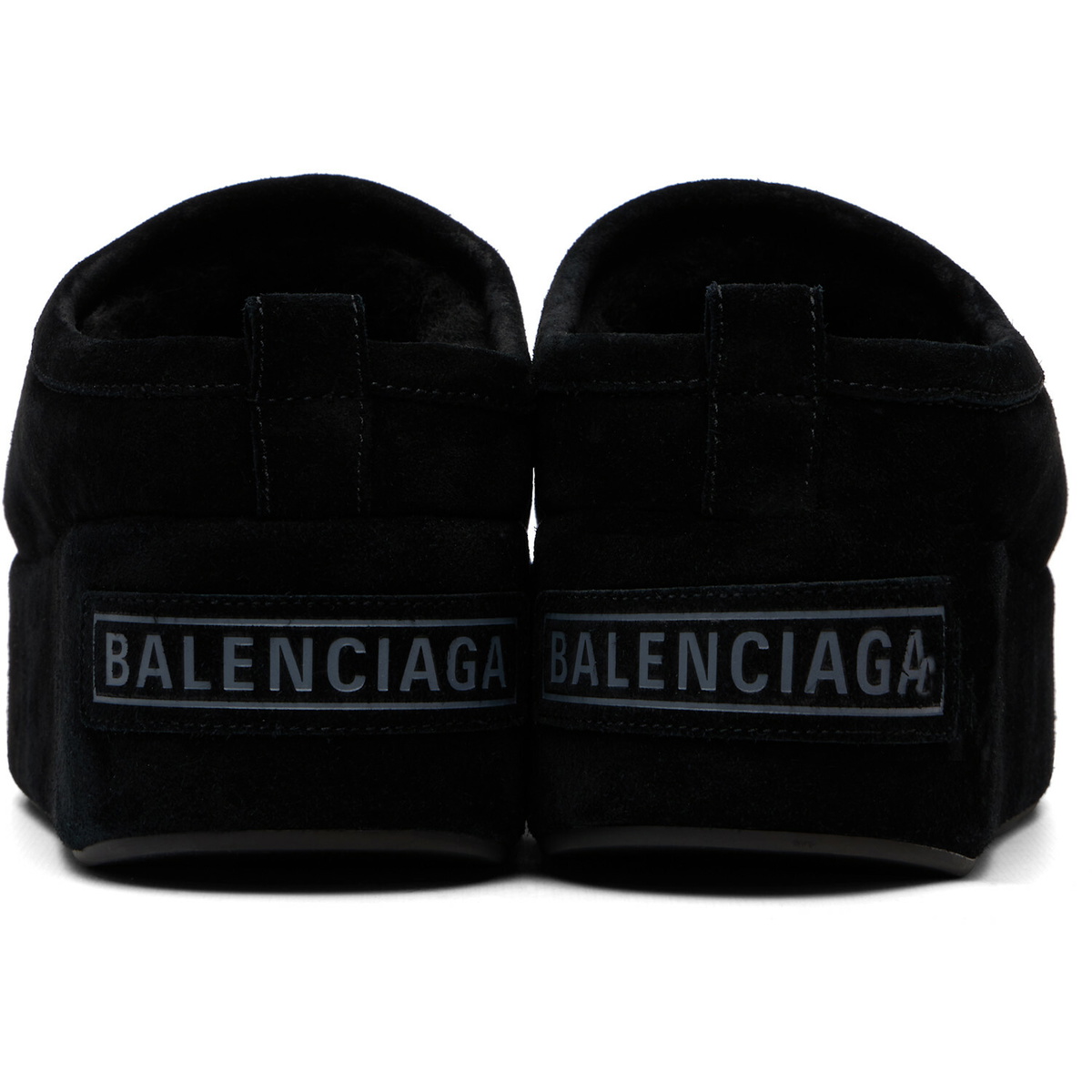 Balenciaga Black Alaska Soft Platform Loafers