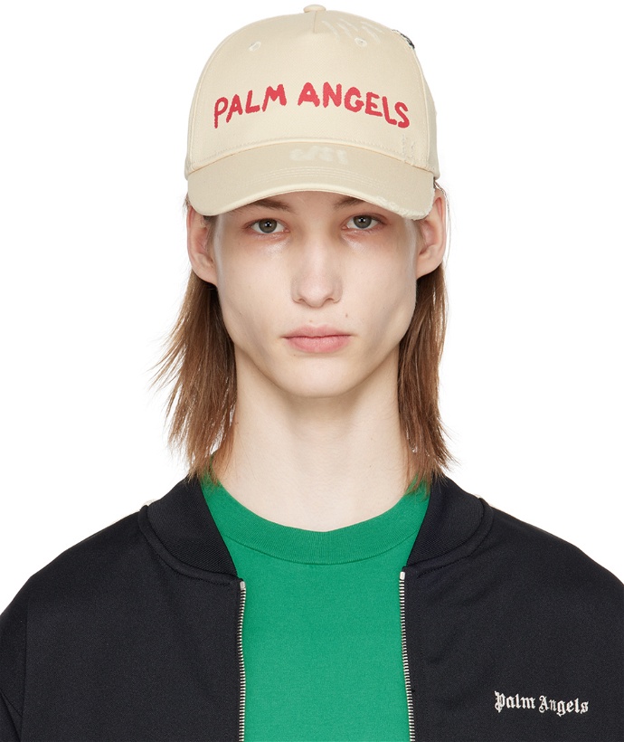 Photo: Palm Angels Off-White Logo Cap