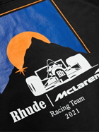 Rhude - McLaren Moonlight Rhacer Printed Cotton-Jersey Hoodie - Black
