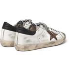 Golden Goose Deluxe Brand - Superstar Distressed Leather and Suede Sneakers - Men - White