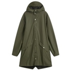 Rains Long Jacket in Green