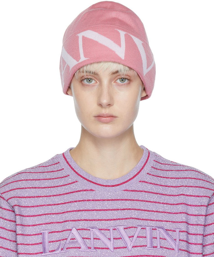 Photo: Lanvin Pink Wool Beanie