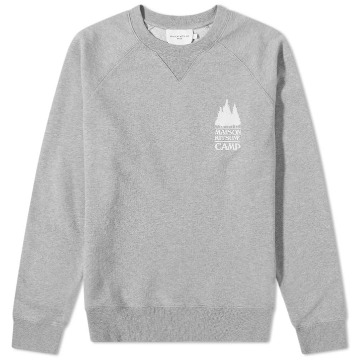 Photo: Maison Kitsuné Camp Logo Crew Sweat