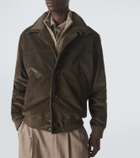 Loro Piana Merremma cotton corduroy bomber jacket