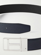 TOM FORD - 3.5cm Reversible Full-Grain Leather Belt - Black
