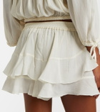 Isabel Marant Geisa tiered silk miniskirt