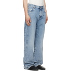 BALMAIN Blue Loose-Fit Jeans