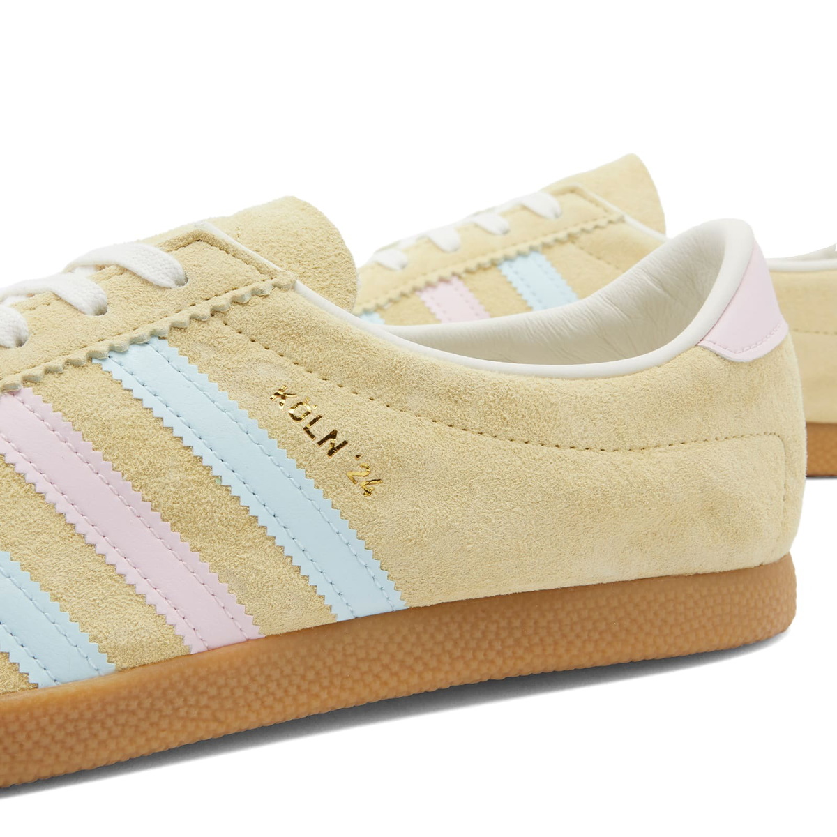 Adidas KOLN 24 Sneakers in Almost Yellow/Almost Blue/Clear