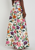 Borgo DE Nor Bellamy Floral-print Taffeta Maxi Skirt Multicoloured